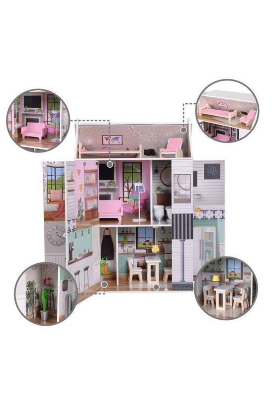 Teamson Kids Olivia's Little World Openable Wooden Doll House for 12" Dolls 5