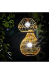 Teamson Home Outdoor Garden Decor, Woven Hanging Solar Powered Light thumbnail 3