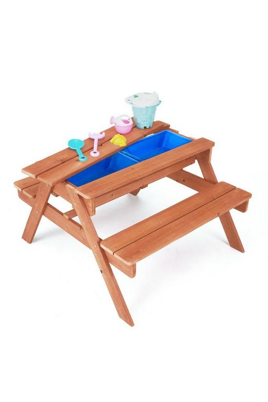 Teamson Kids Teamson Kids 2 In 1 Garden Wooden Sand Pit Table 2