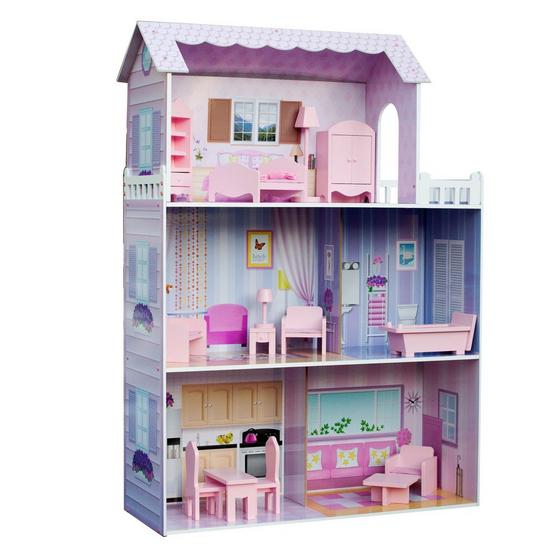 Teamson Kids Olivia's Little World Tiffany Wooden Doll House for 12" Dolls 1