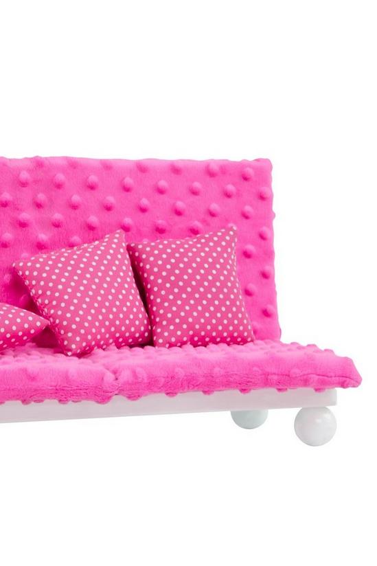 Teamson Kids Olivias World Baby Doll Wooden Furniture Lounge Sofa Dolls Chair 6