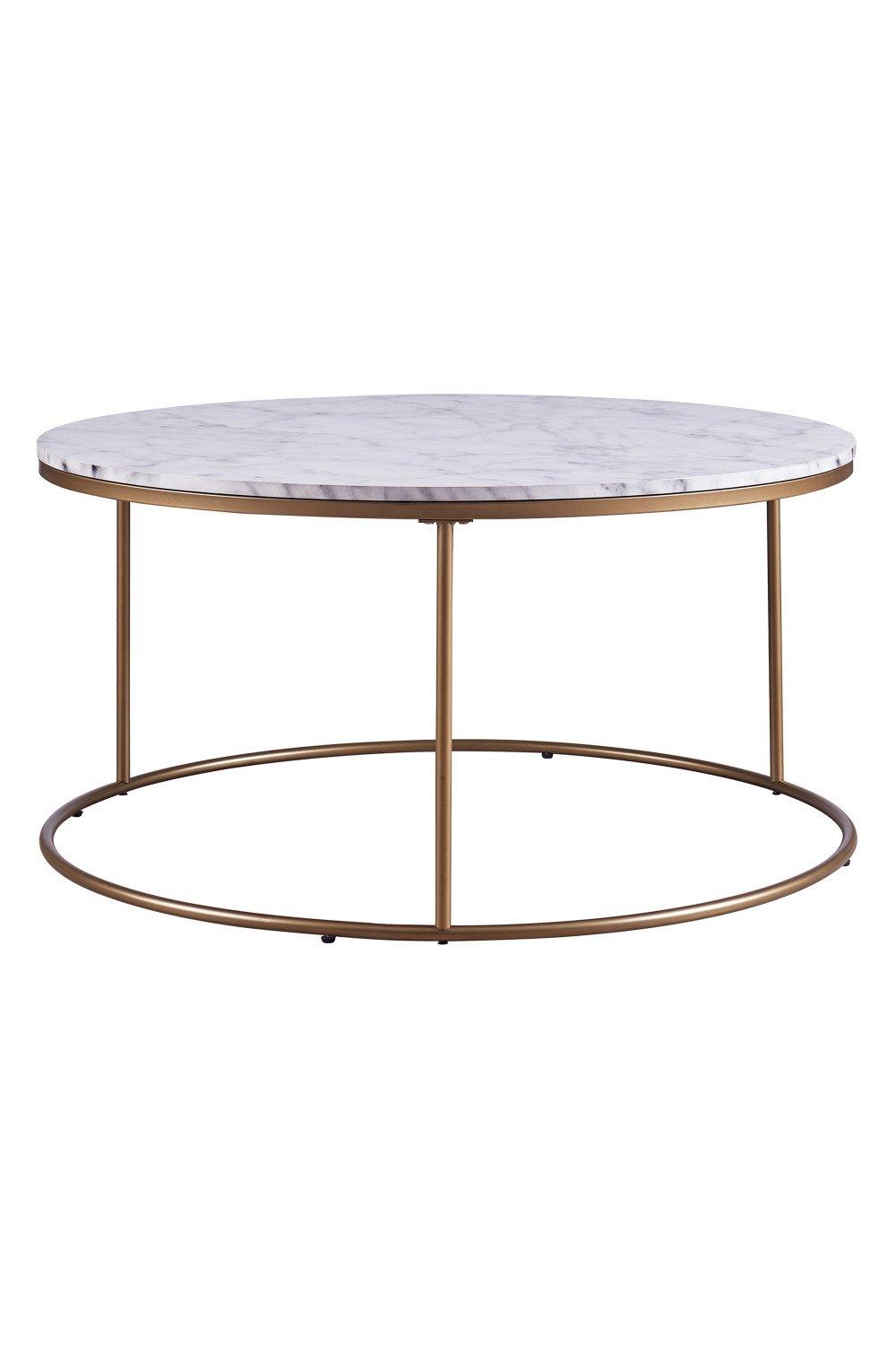Marmo Large Round Coffee Table Marble Side Table