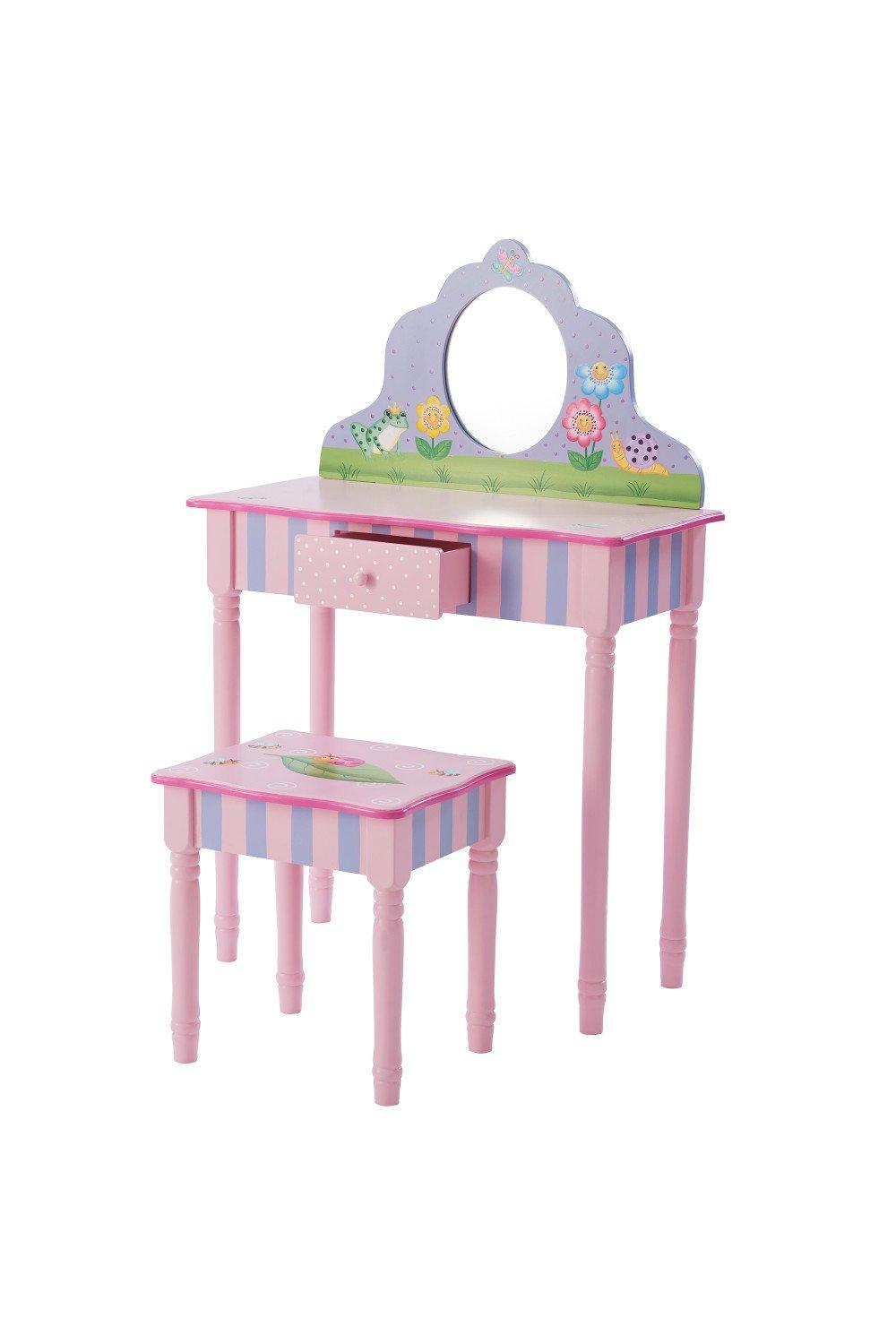 Fantasy Fields By Teamson Play Wooden Vanity Table,