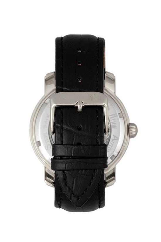 Reign Kahn Automatic Skeleton Leather-Band Watch 2