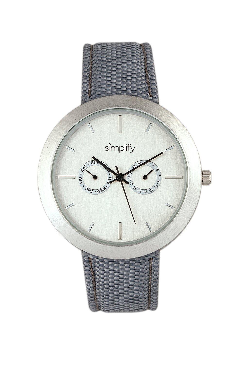 The 6100 Canvas-Overlaid Strap Watch with Day & Date
