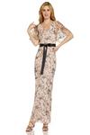 Adrianna Papell Floral Sequin Gown thumbnail 1