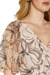 Adrianna Papell Floral Sequin Gown thumbnail 2