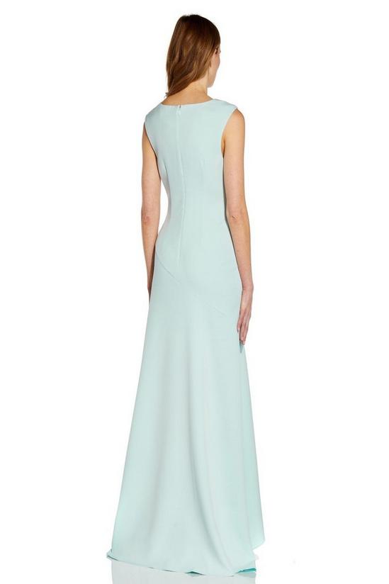 Adrianna Papell Crepe Surplice Gown 3