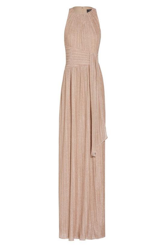 Adrianna Papell Metallic Pleated Gown 4