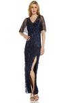 Adrianna Papell 3D Embroidered Gown thumbnail 4