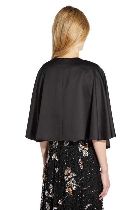 Adrianna Papell Satin Crepe Reversible Cape 3