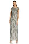 Adrianna Papell Beaded Short Sleeve Gown thumbnail 4