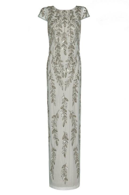 Adrianna Papell Beaded Short Sleeve Gown 5