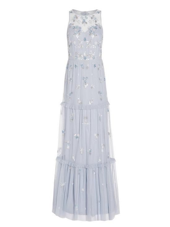 Adrianna Papell Beaded Tiered Gown 5