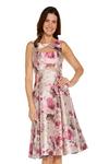 Adrianna Papell Floral Jacquard Fit And Flare thumbnail 1