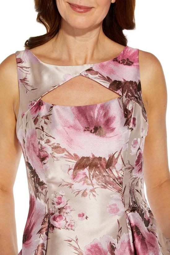 Adrianna Papell Floral Jacquard Fit And Flare 2