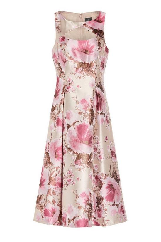 Adrianna Papell Floral Jacquard Fit And Flare 5