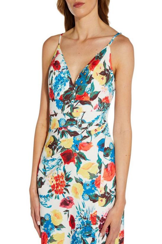 Adrianna Papell Print Crepe Gown 2