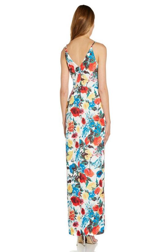 Adrianna Papell Print Crepe Gown 3