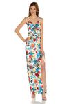 Adrianna Papell Print Crepe Gown thumbnail 4