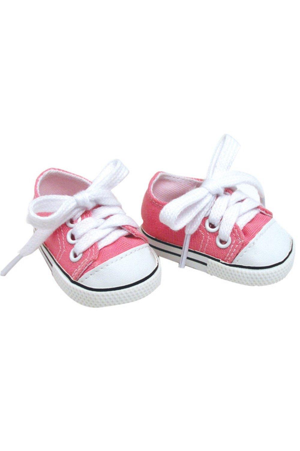 Sophia’s  18" Baby Doll Trainers with Laces, Pink Dolls Shoes
