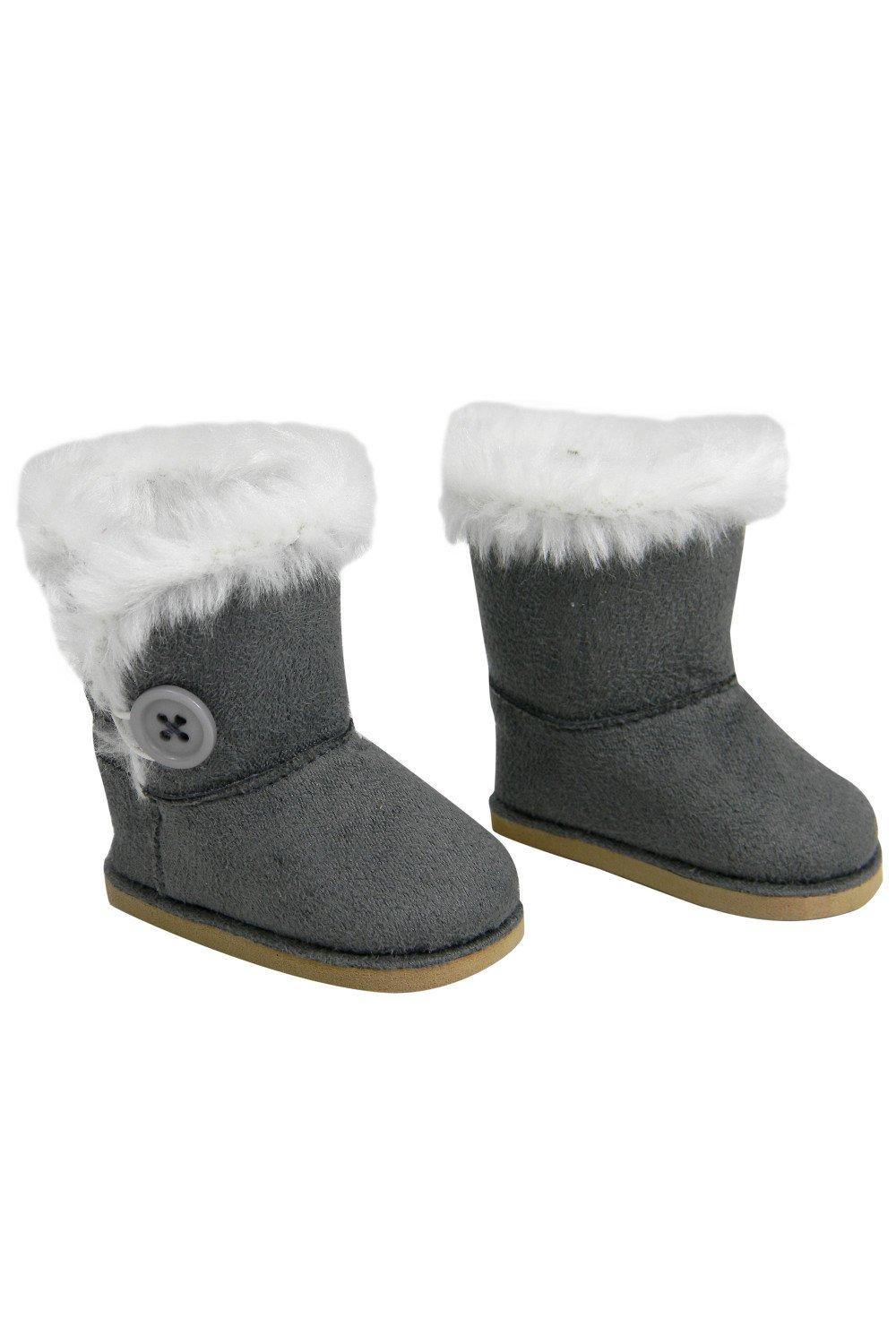 Sophia’s  18" Dolls Boots in Grey, Baby Doll Shoes