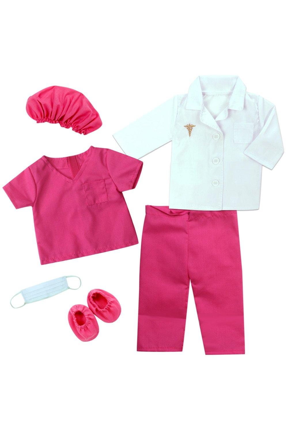 Sophia’s 6 Piece 18" Doll Doctors Outfit with Accessories & Doll Shoes