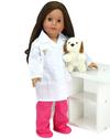 Teamson Kids Sophia’s 6 Piece 18" Doll Doctors Outfit with Accessories & Doll Shoes thumbnail 2