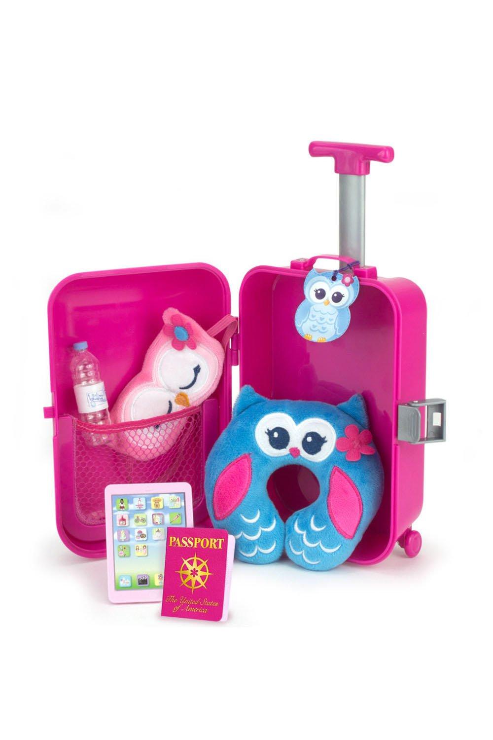 Sophia’s  18" Baby Doll Holiday Travel Suitcase 7 Pieces Set