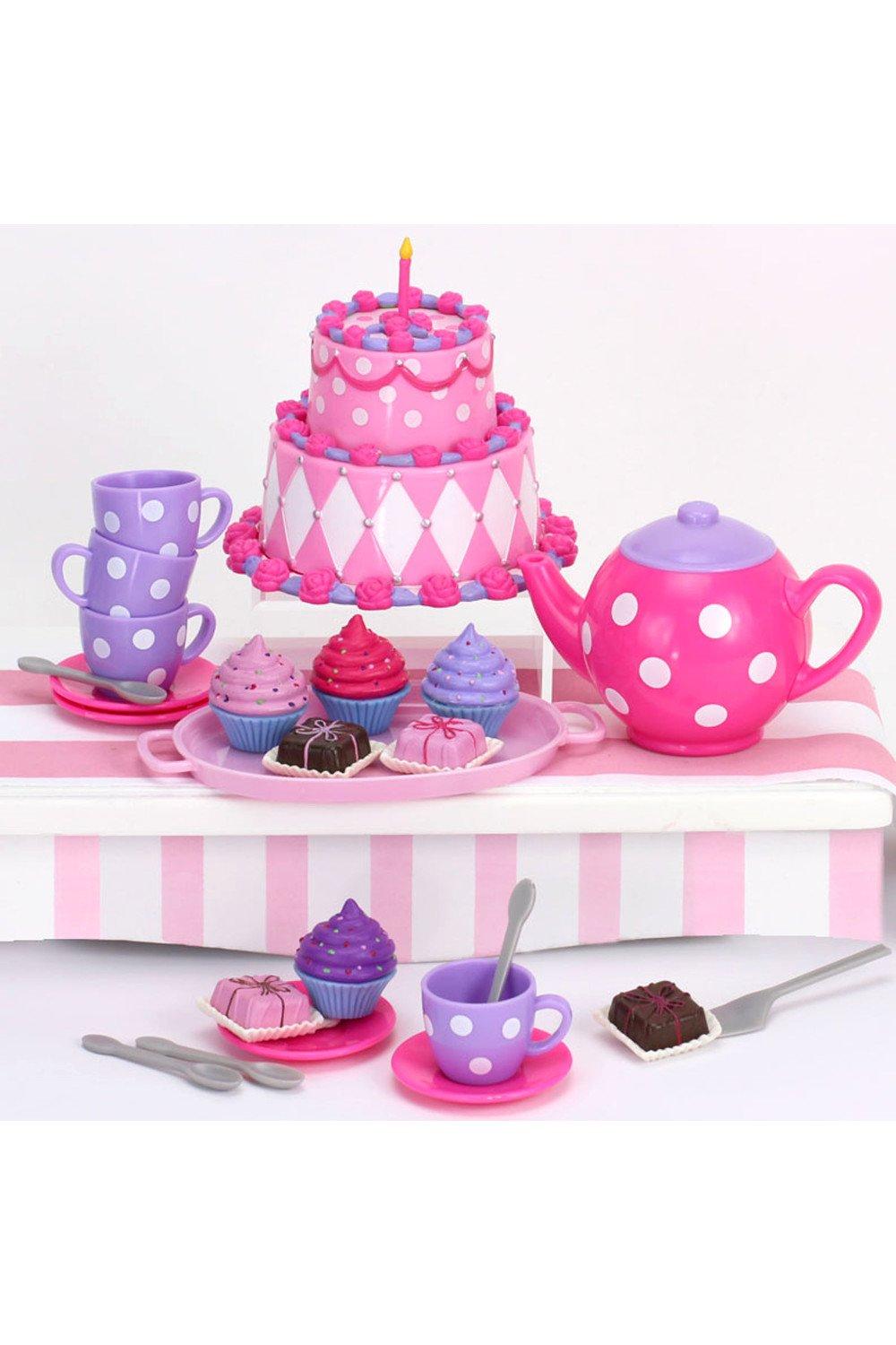 Sophia’s  25 Pcs Complete Cake & Tea Party Set for 18" Dolls