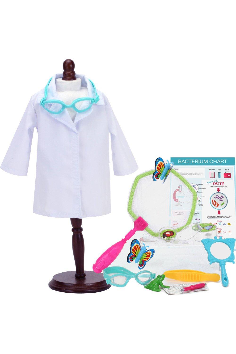 Sophia’s 18" Doll Biologist Outfit and Science Lab Playset with 14 Accessories