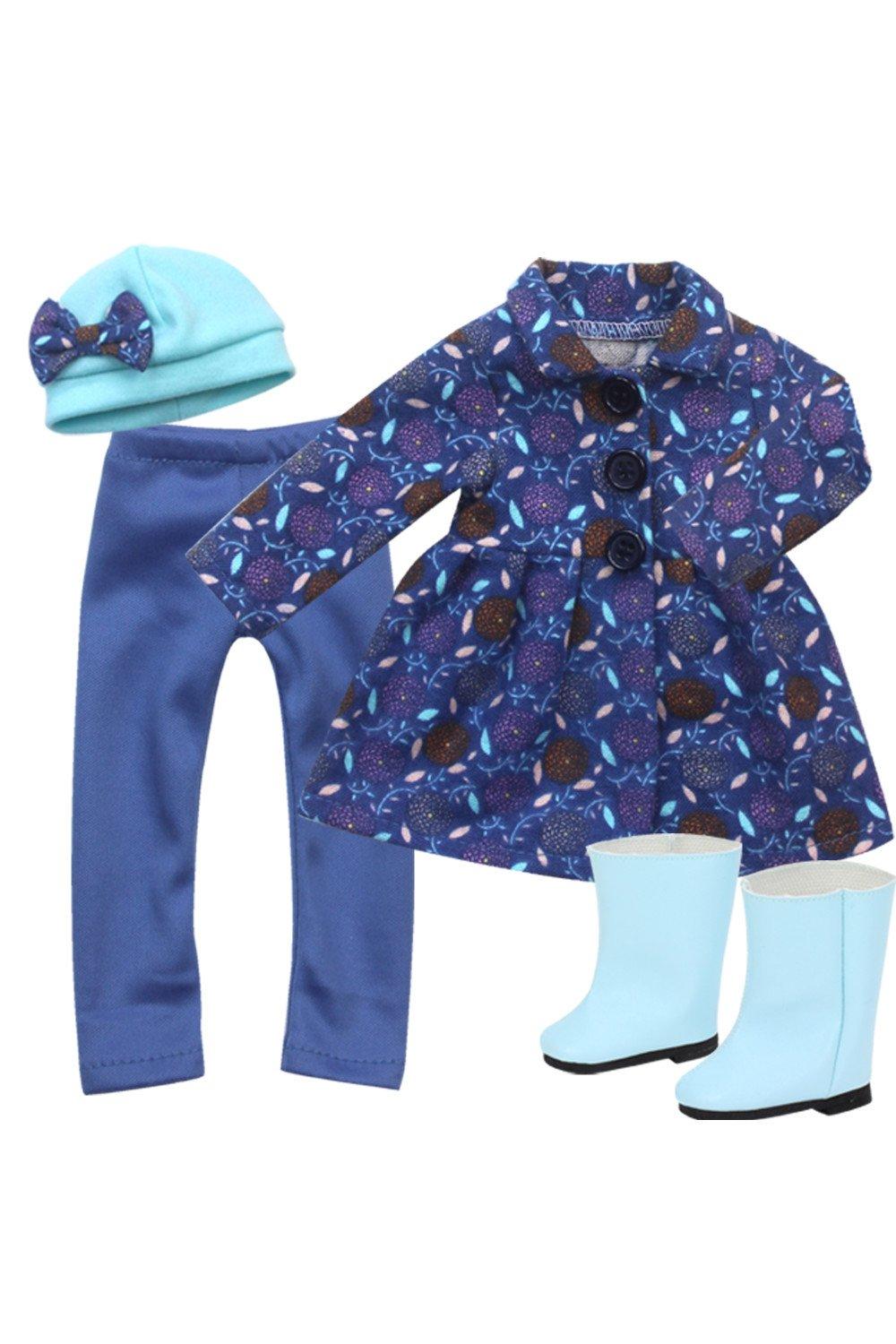 Sophia’s 4 Piece Blue 15" Baby Doll Outfit & Doll Shoes Set