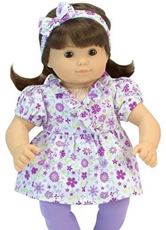 Teamson Kids Sophia’s, 15" Doll Floral Dress & Accessories 3