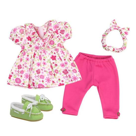 Teamson Kids Sophia’s, 15" Doll Floral Dress & Accessories 4