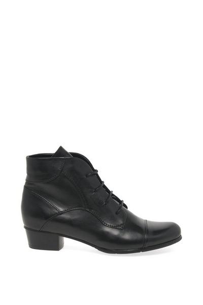 'Stefany 123' Victorian Lace Up Leather Ankle Boots
