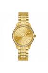 Guess 'Anna' Gold Plated Stainless Steel Fashion Analogue Quartz Watch - W1280L2 thumbnail 1