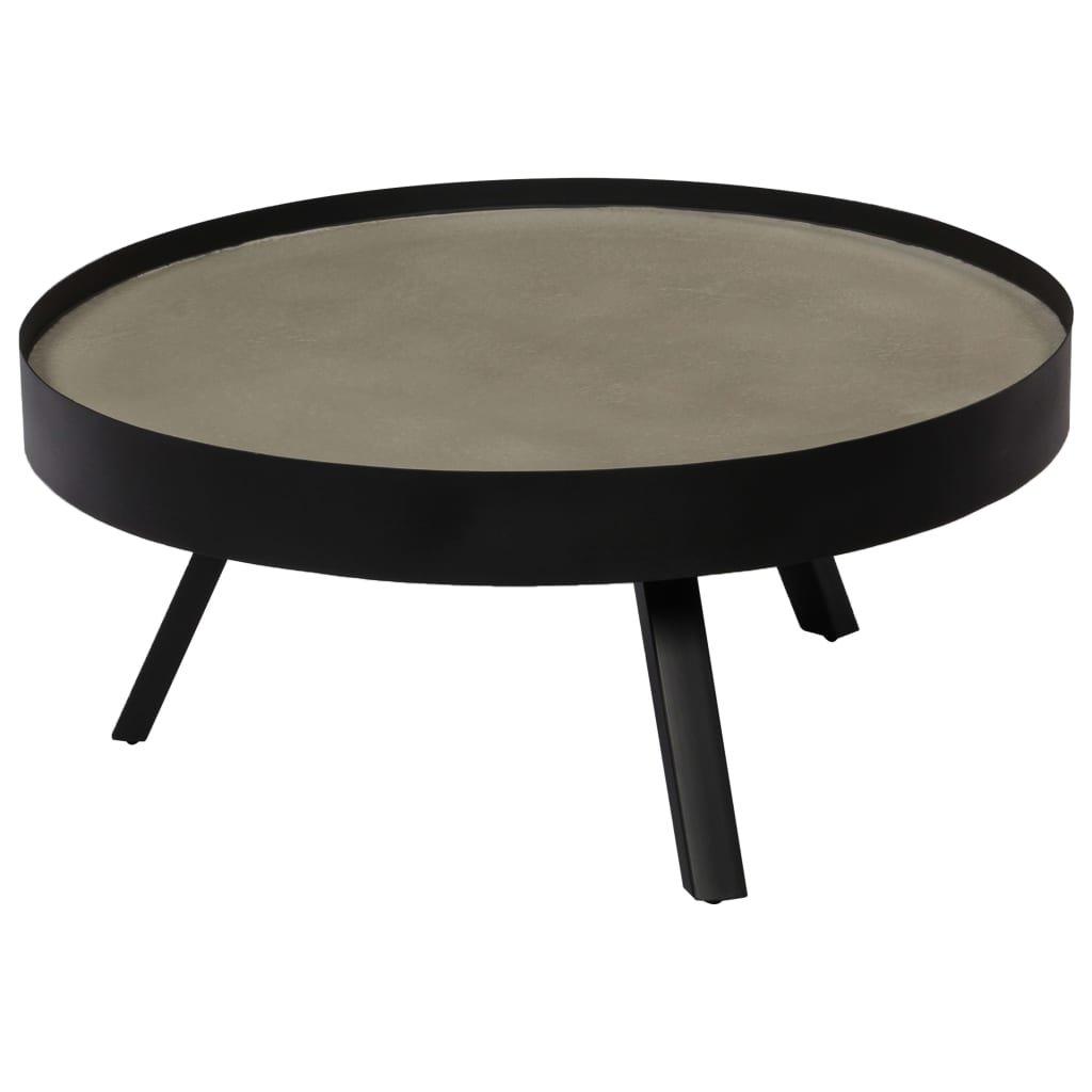 Coffee Table Concrete Top 74x32 cm