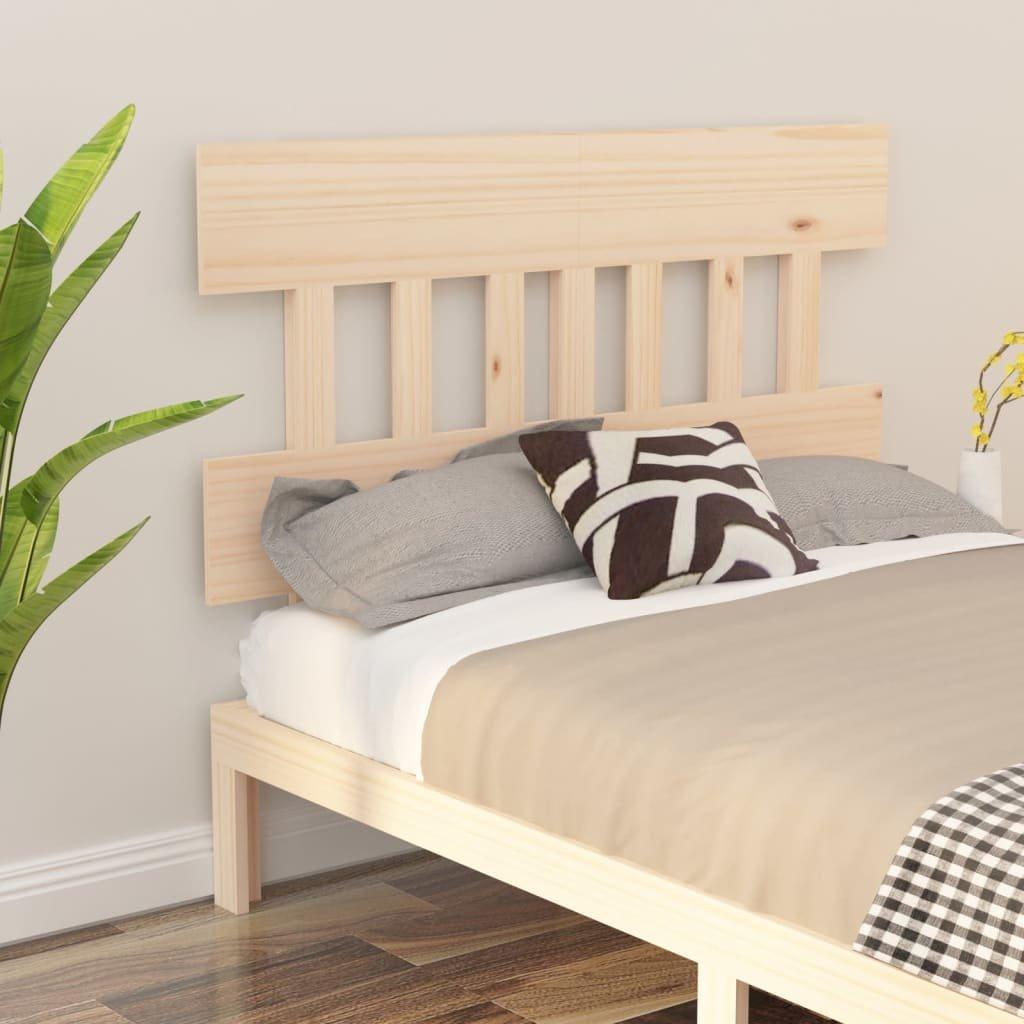 Bed Headboard 143.5x3x81 cm Solid Wood Pine