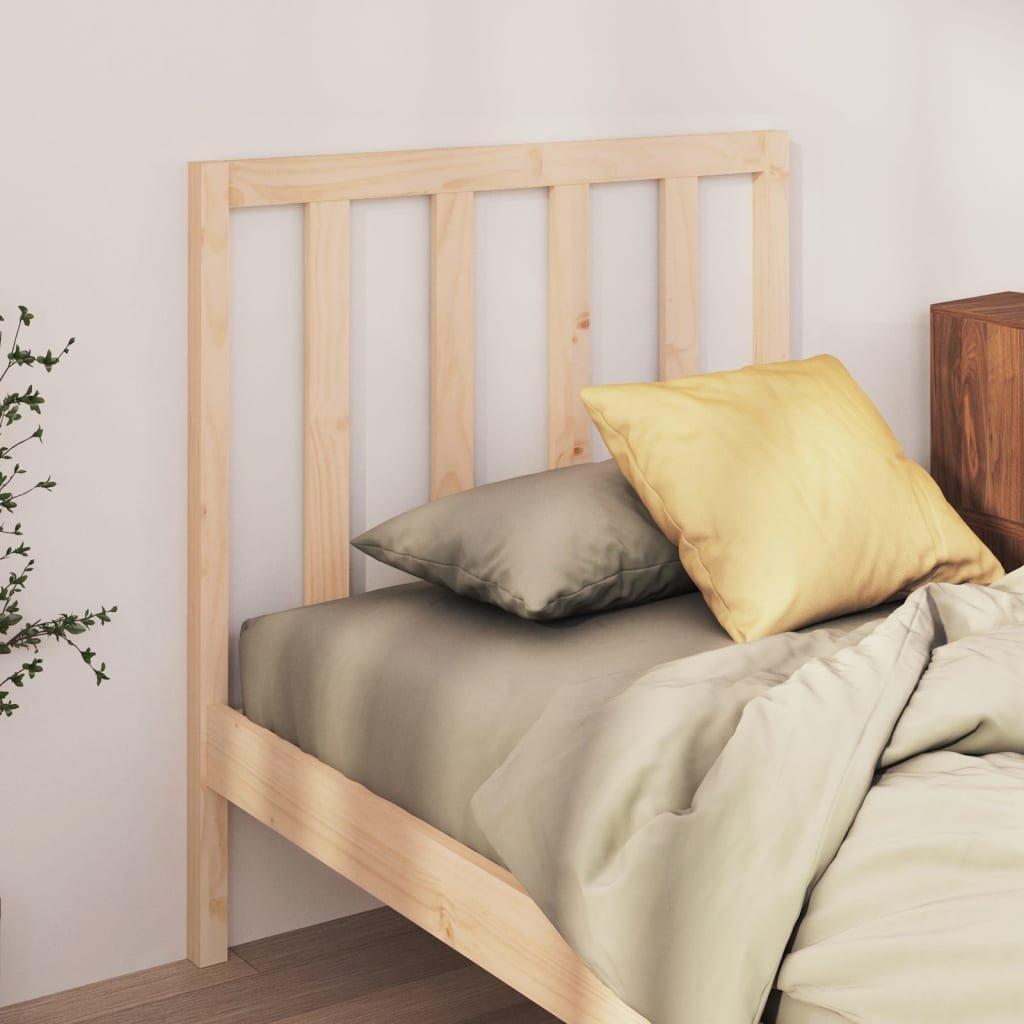 Bed Headboard 81x4x100 cm Solid Wood Pine