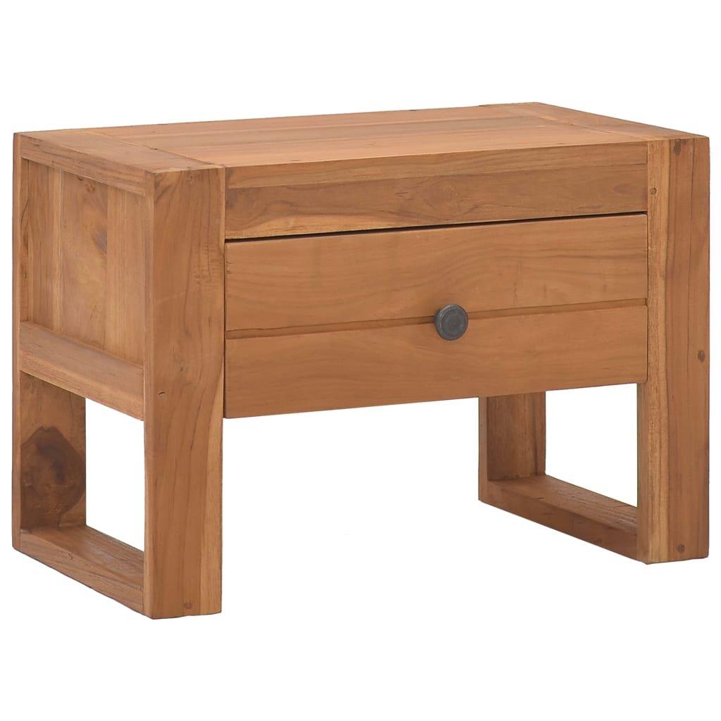 Bedside Cabinet 50x30x35 cm Solid Teak Wood