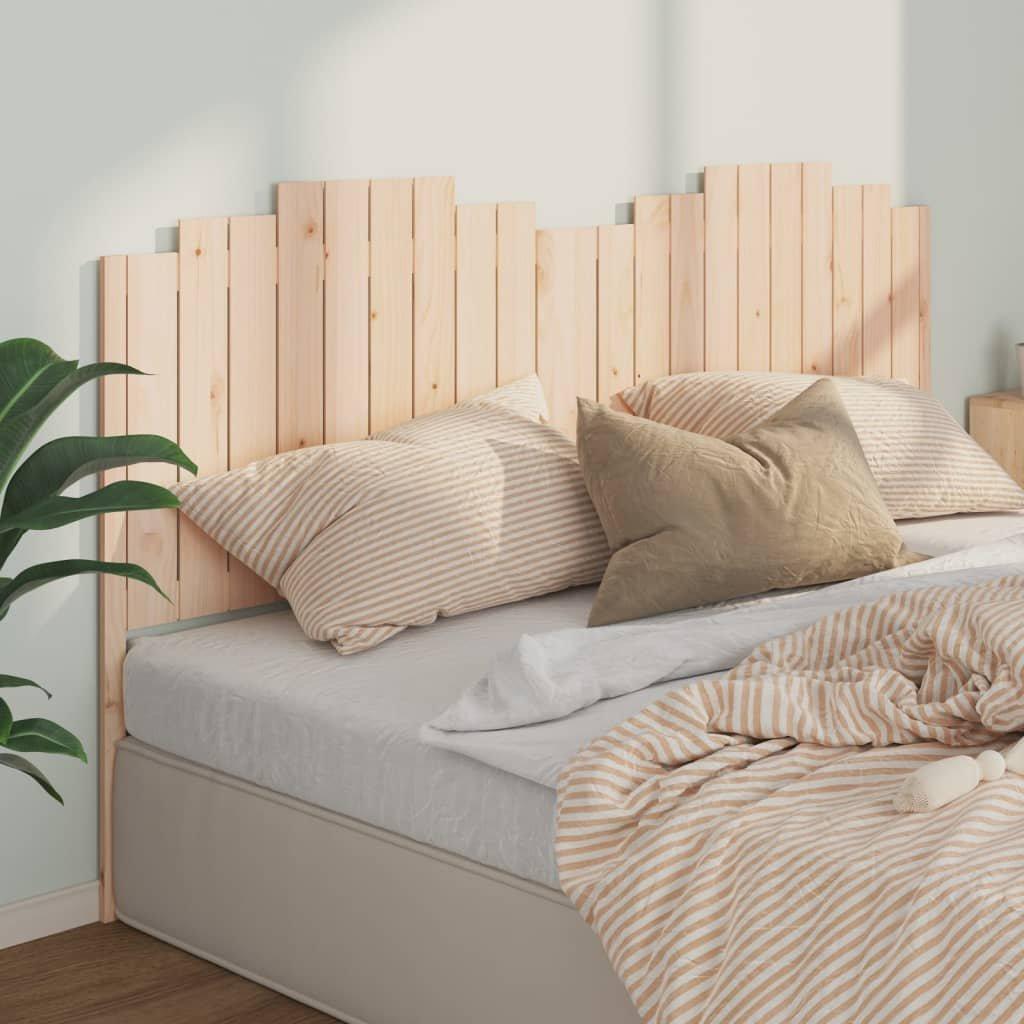 Bed Headboard 206x4x110 cm Solid Wood Pine