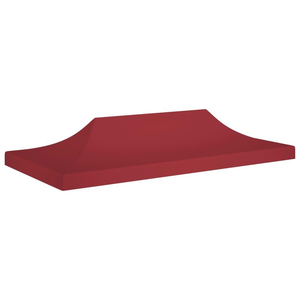 Party Tent Roof 6x3 m Burgundy 270 g/mA2