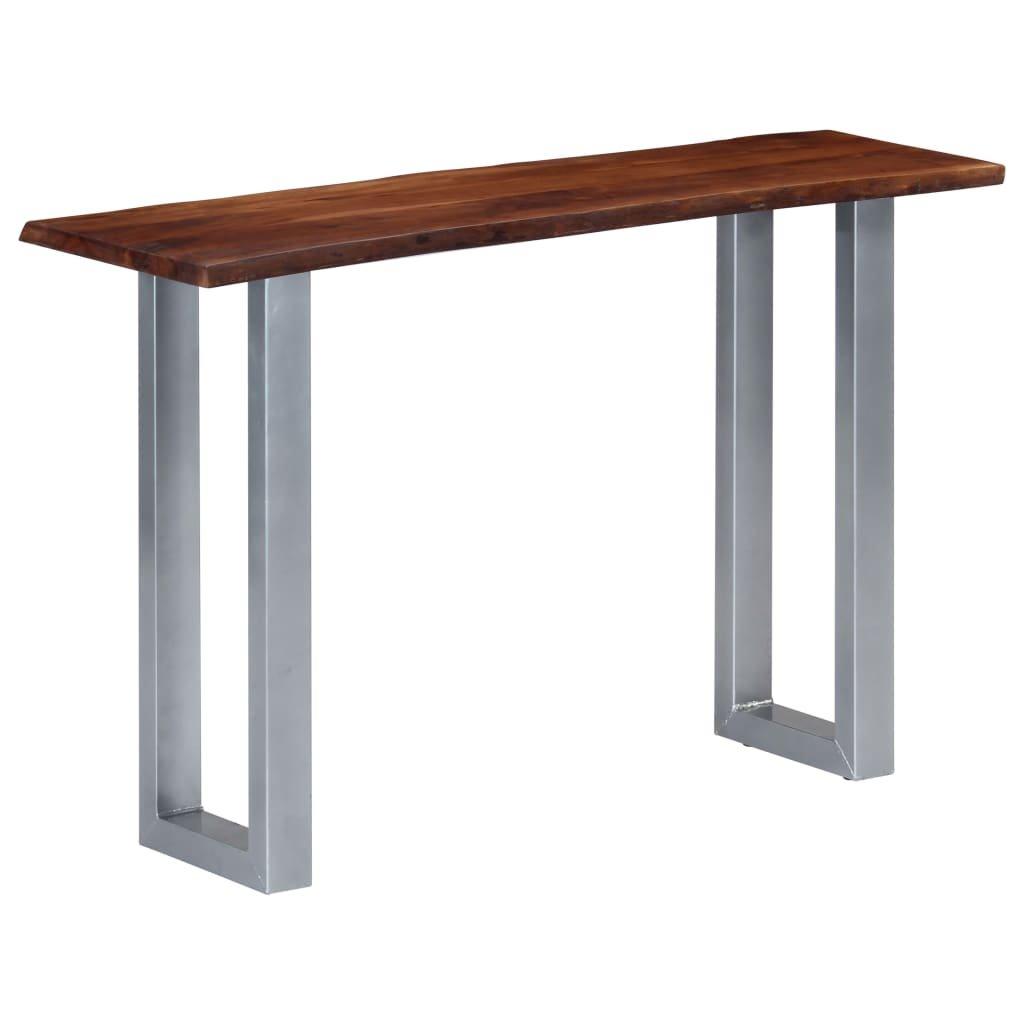 Console Table 115x35x76 cm Solid Aacia Wood and Iron