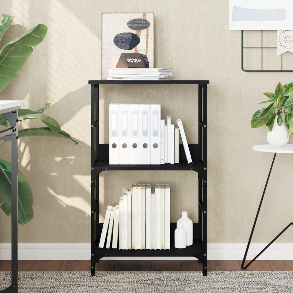 Bookshelf Black 50x33x82 cm Engineered Wood