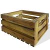 Berkfield Home Apple Crate Set 2 Pieces Solid Acacia Wood thumbnail 2
