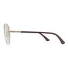 Police Round Light Gold Crystal Grey Brown Gold Mirror Sunglasses thumbnail 3