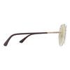 Police Round Light Gold Crystal Grey Brown Gold Mirror Sunglasses thumbnail 4