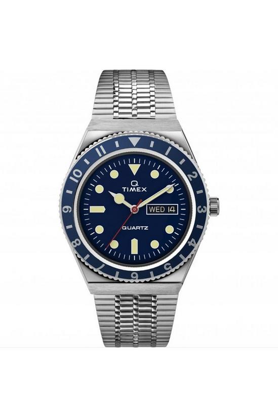 Timex Q Diver Stainless Steel Classic Analogue Quartz Watch - Tw2U61900 1