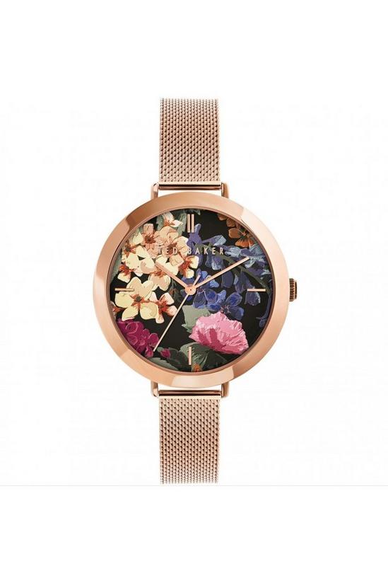 Ted Baker Ammy Floral Stainless Steel Fashion Analogue Watch - Bkpamf104Uo 1