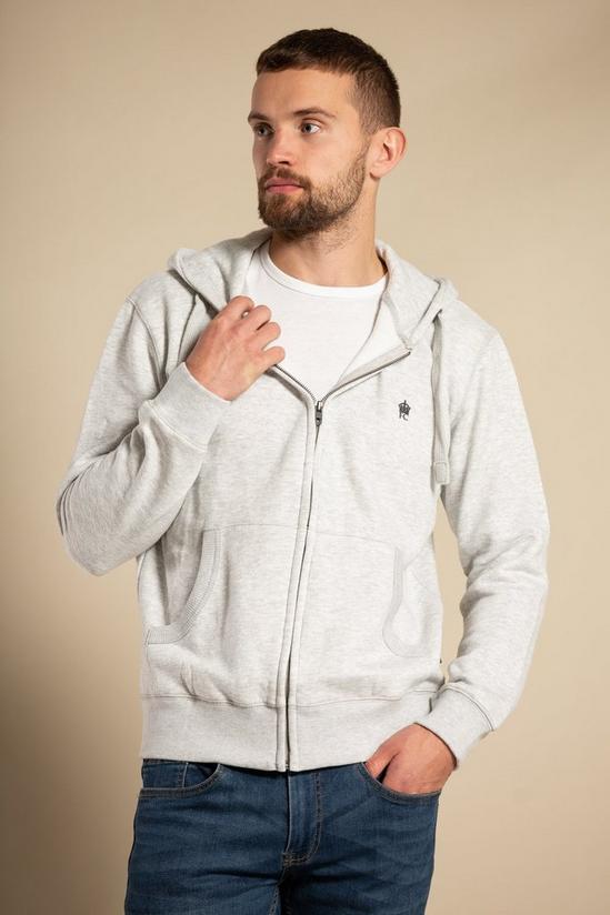 French Connection Cotton Blend Zip Hoody 1